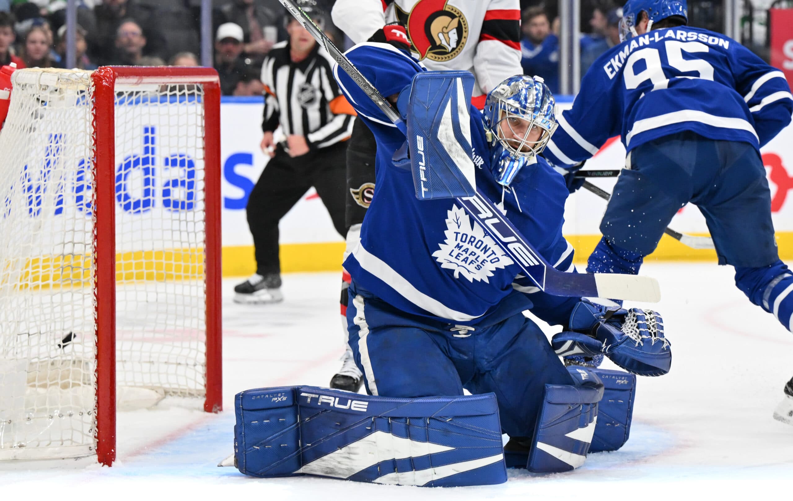 Toronto Maple Leafs goaltender Anthony Stolarz.